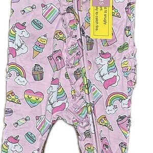 3-6 Little Bums Bums Sweet Tooth Short Sleeve Ruffled Romper